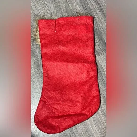🎄❤️🎄New Red Buffalo Check & Faux Fur Christmas Stocking - Picture 2 of 3